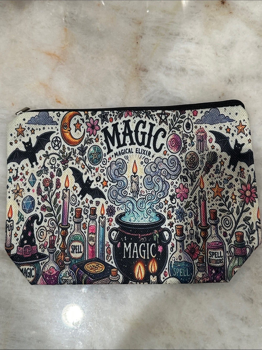 Magic Magical Elixir Cosmetic Pouch - Cream, Black, Pink, Purple, Blue